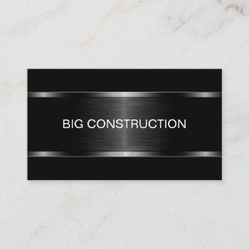 classy cool construction business cards