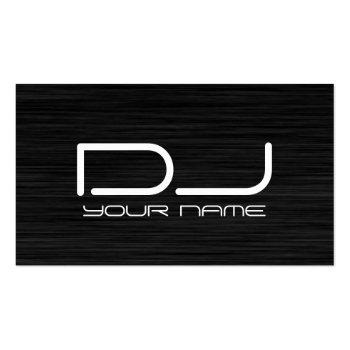 Small Classy Dj Business Card Front View