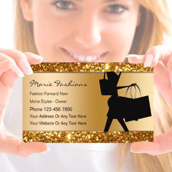classy fashion business cards