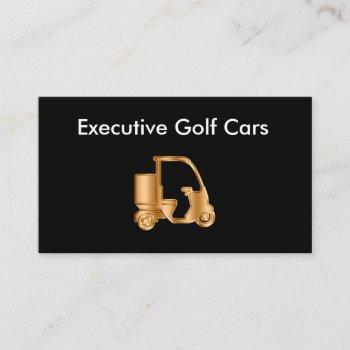 classy golf carts sale and service business cards
