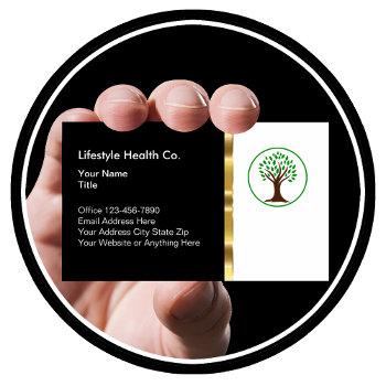 classy healthcare professional business business card