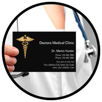 classy medical doctor clinic business card