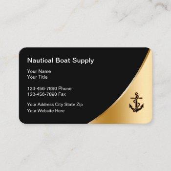 classy nautical theme business cards