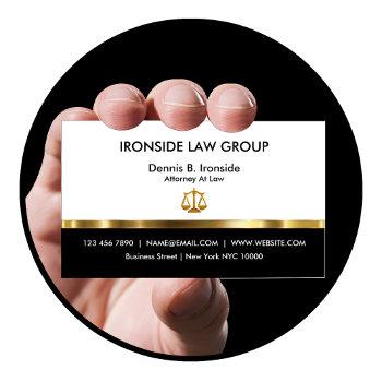 classy professional attorney business card