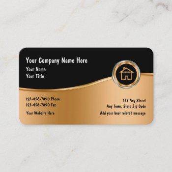 classy real estate theme business card