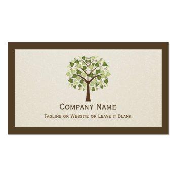 Small Classy Tree Of Hearts - Simple Clean Stylish Business Card Back View