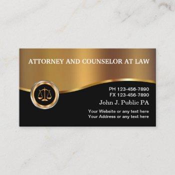 classy upscale attorney businesscards business card