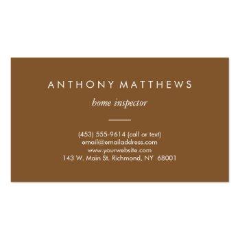 Small Classy Wooden Boards Professional Business Card Back View