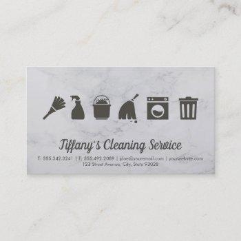 cleaning service | maid cleaning supplies business card