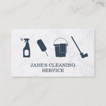 cleaning service | maid service | marble business card