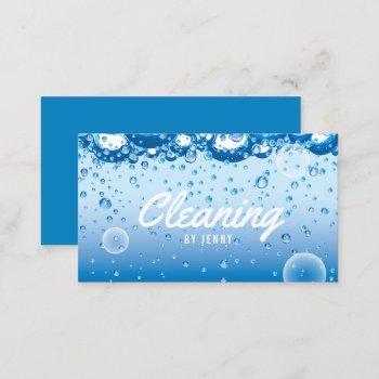 cleaning service professional housekeeper business card