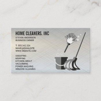 cleaning services | maid service | metallic business card