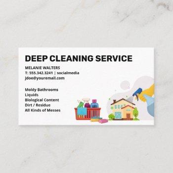 cleaning services | maid spraying | clean products business card