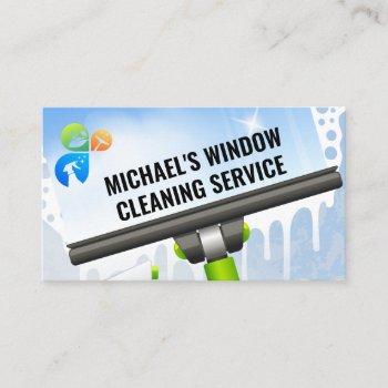 cleaning services | window clean squeegee business card
