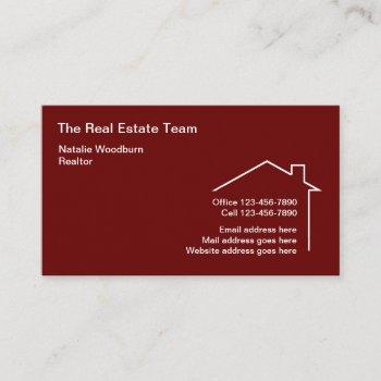 clever modern house symbol real estate business card