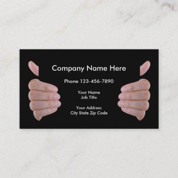 clever product or services business card