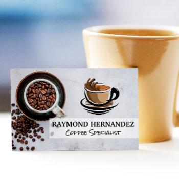 coffee cup logo | beans business card