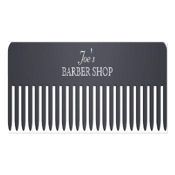 Small Comb Hair Salon Funny Professional Cover Mini Business Card Front View