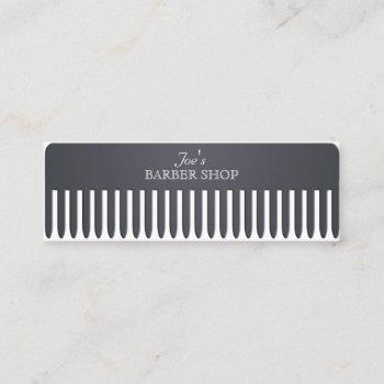 comb hair salon funny professional cover mini business card