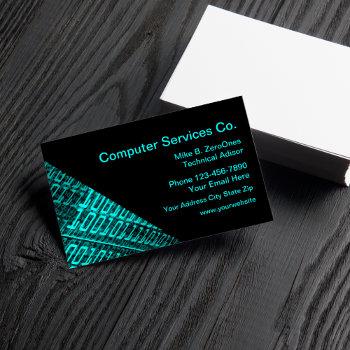 computer services business card