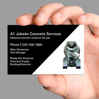 concrete construction business card