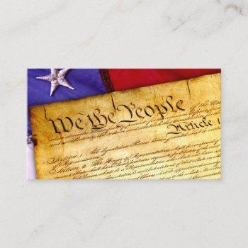 constitution business cards