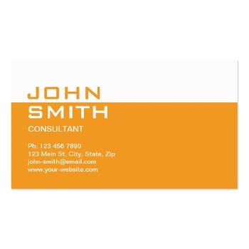 Small Construction Builder Contractor Mechanic Plain Business Card Front View