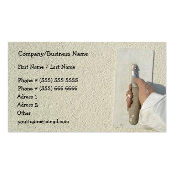 Small Construction Business Card Front View