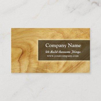 construction/carpentry business card