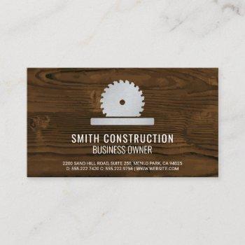 construction circular saw | home repair  business card