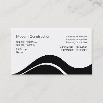 construction contractor business cards