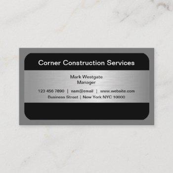 construction modern new business cards