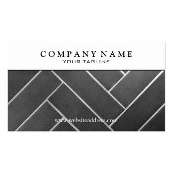 Small Construction Tile Installer Business Card Front View