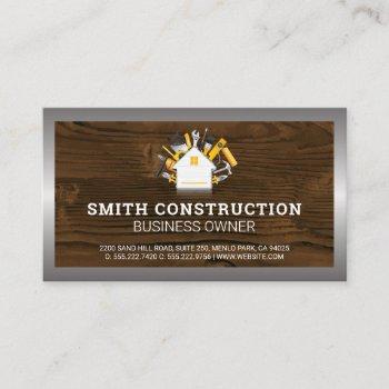 construction worker | home repair tools business c business card