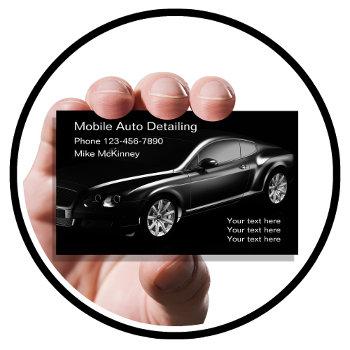 cool auto detailing business card