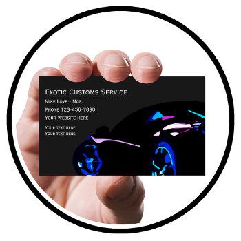 cool automotive exotic car business card