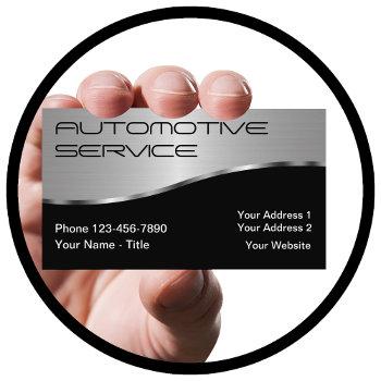 Small Cool Automotive New Business Card Front View