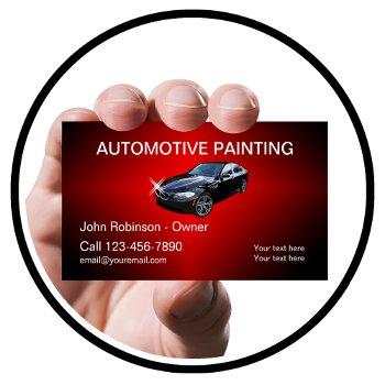 cool automotive painting business card