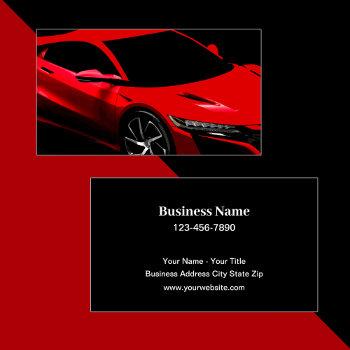 cool automotive services business card template