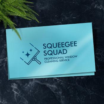 cool clean window cleaning services business card