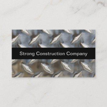cool construction or builder business card