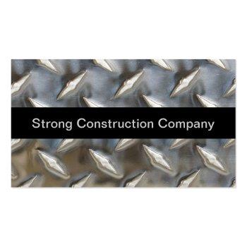 Small Cool Construction Or Builder Business Card Front View