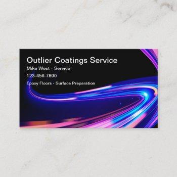 cool epoxy coatings theme business card template