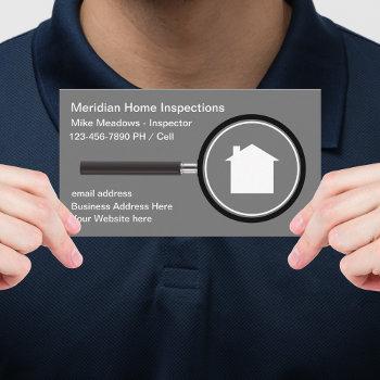 cool home inspector business cards