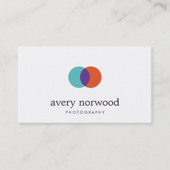 cool modern film photographer photography business card