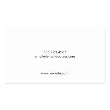 Small Cool Rustic Guy's Black Scratched Metal Business Card Back View