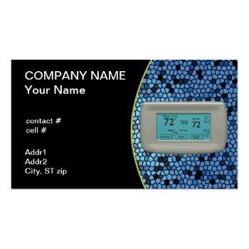 Small Cool Setting Thermostat Business Card Front View