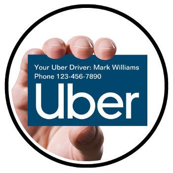 cool simple uber driver business card template