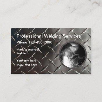 cool welding and grinding construction services business card