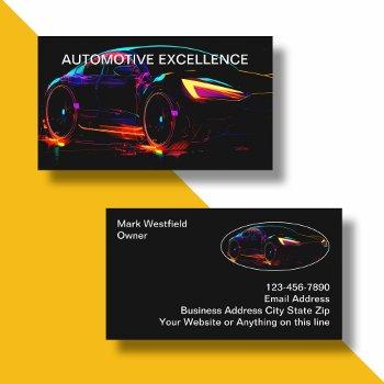 coolest automotive business cards design